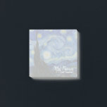 Starry Night Post-it Notes 3x3<br><div class="desc">Starry Night Post-it Notes are perfect for art teachers or anyone who appreciates art! Text can be customized with your name and profession.
Starry night was painted by Vincent van Gogh in 1889.</div>