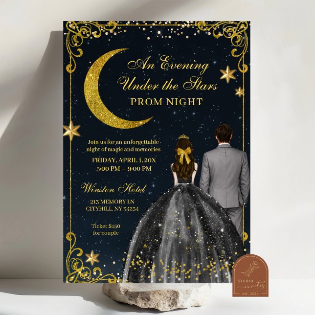 Starry Night Prom Invitation (Creator Uploaded)