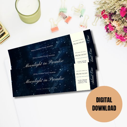 Starry Night Prom Ticket , A Night Under the Stars