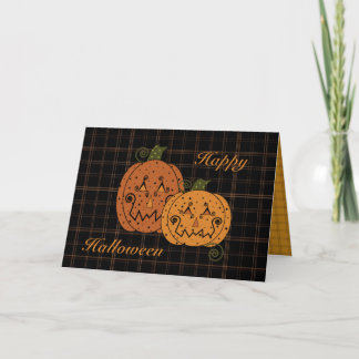 Starry Night Pumpkins Card