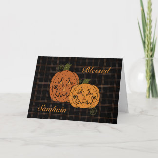 Starry Night Pumpkins Card