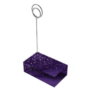 Starry night purple table numbers stand