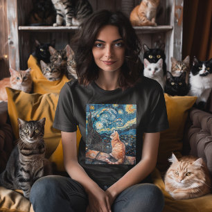 Starry Night Purrfection T-Shirt