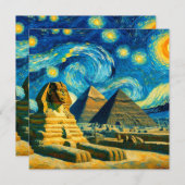 Starry Night Pyramids Sphinx Egypt (Front/Back)