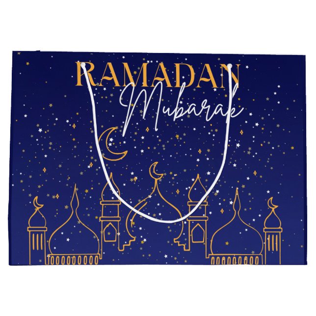 Starry Night Ramadan Mubarak Ramadan Gift Bag (Back)