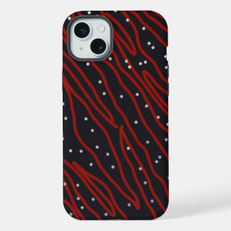 Starry Night, Red Tiger Night iPhone 15 Plus Case