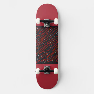 Starry Night, Red Tiger Night Skateboard