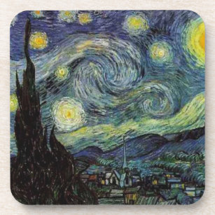 Starry night  Rhone by Van Gogh Drink Coaster