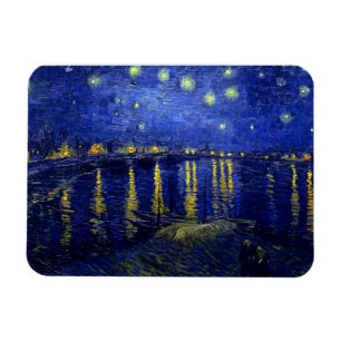 Starry Night Rhone by Van Gogh Magnet