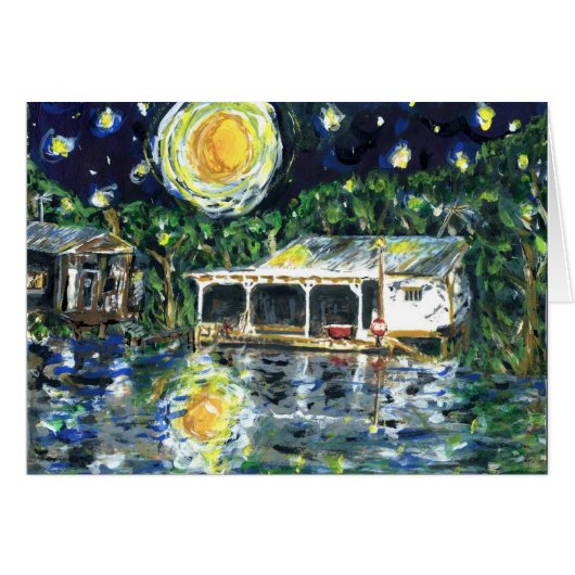Starry Night River Camp Cards (Front Horizontal)
