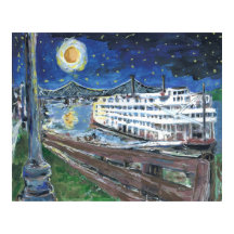 Starry Night Riverboat