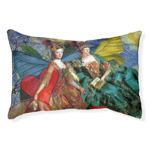 Starry Night Rococo Maidens Butterfly Wings Art Pet Bed