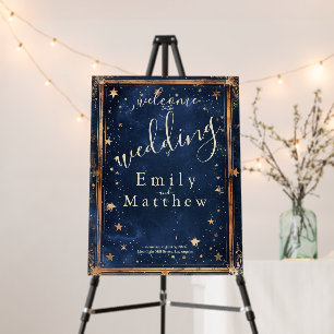 Starry Night Romance Wedding Foam Board