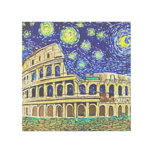 Starry Night Rome Italy Gallery Wrap