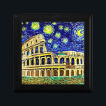 Starry Night Rome Italy Gift Box<br><div class="desc">The Colosseum in Rome Italy is an icon and one of the most recognizable structures in the world. This beautiful design is the colosseum in the style of Vincent Van Gogh's starry night.</div>