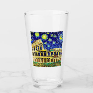 Starry Night Rome Italy Glass
