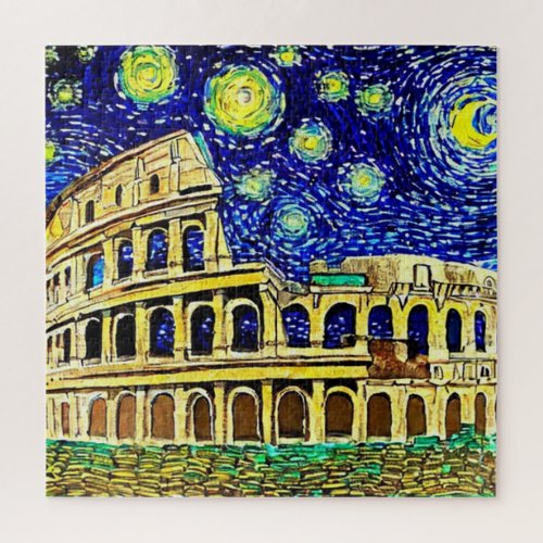 Starry Night Rome Italy Jigsaw Puzzle