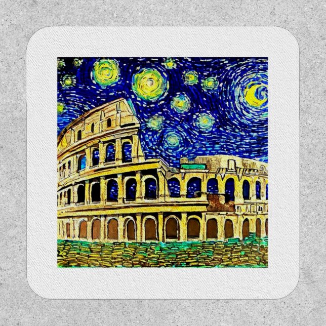 Starry Night Rome Italy Patch (Front)