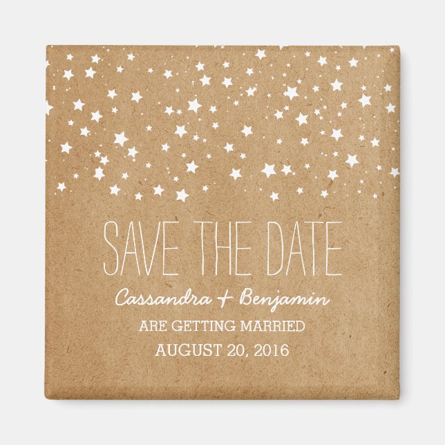 Starry Night Save the Date Magnet (Front)