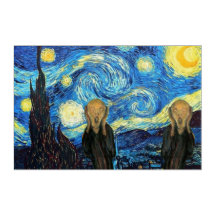 Starry Night Screaming Twins