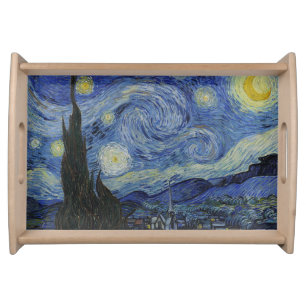 Starry night serving tray