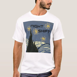 Starry "Night Shift" in the style of Van Gogh T-Shirt