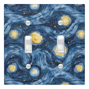 Starry Night Skies Bridal Shower Light Switch Cover
