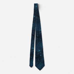Starry Night Sky AI Art Neck Tie