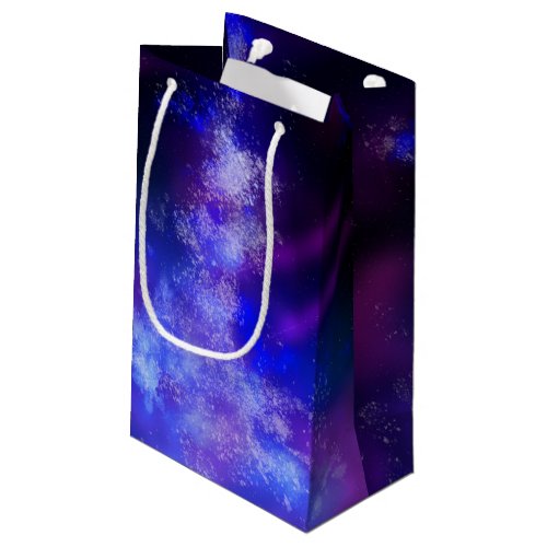 Starry Night Sky Blue Sapphire birthday Gift Bag
