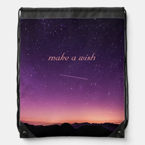 Starry Night Sky   Drawstring Bag