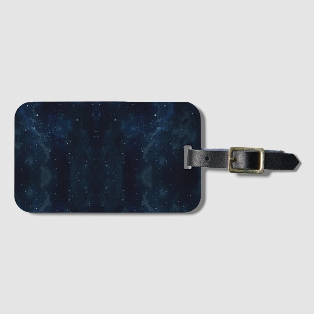 Starry Night Sky , Galaxy Space Celestial Luggage Tag (Front Horizontal)