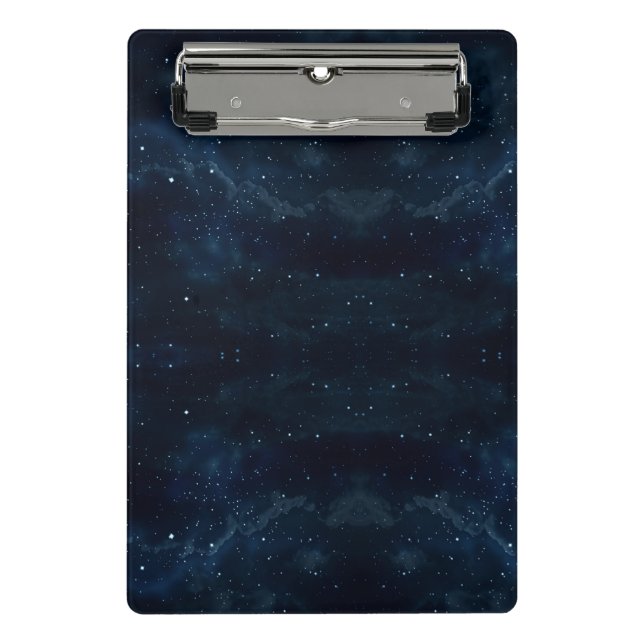 Starry Night Sky , Galaxy Space Celestial Mini Clipboard