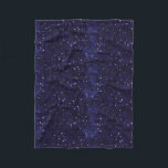 Starry Night Sky Grid Fleece Blanket<br><div class="desc">Sparkling stars on a grid pattern so you can find the constellations.</div>
