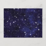 Starry Night Sky Grid Postcard