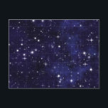 Starry Night Sky Grid Postcard<br><div class="desc">Sparkling stars on a grid pattern so you can find the constellations.</div>