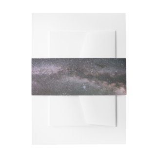 Starry Night Sky Invitation Belly Band