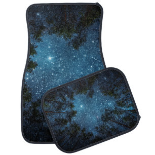 Starry night sky, Milky Way. Car Floor Mat
