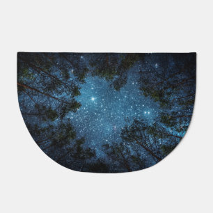Starry night sky, Milky Way. Doormat