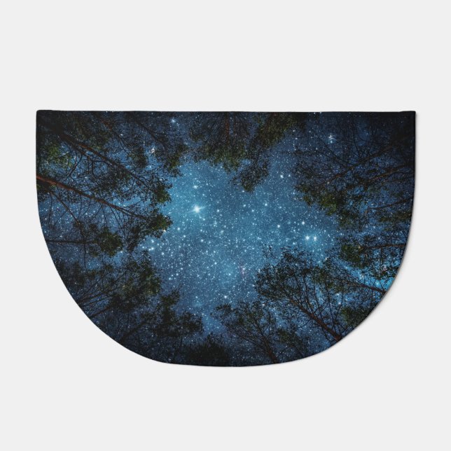 Starry night sky, Milky Way. Doormat (Front)