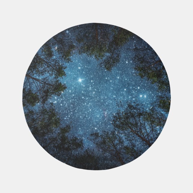 Starry night sky, Milky Way. Rug (Front)