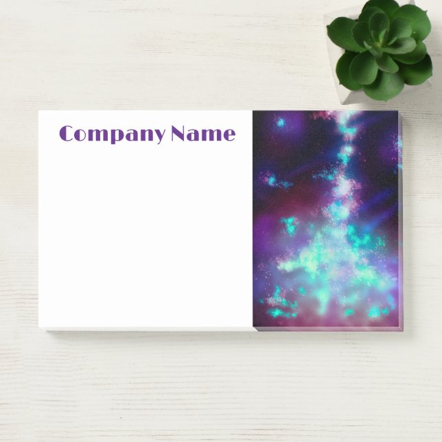 Starry Night Sky Neon Lights  Post-it Notes (Office)