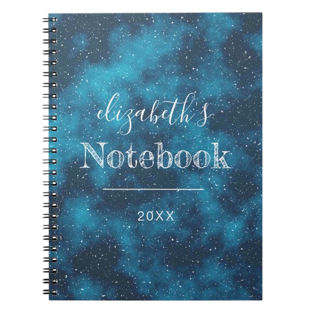 Starry Night Sky Personalized Notebook (Front)