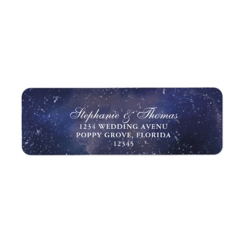 Starry Night Sky Return Address Label