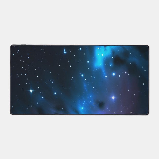 Starry Night Sky Scene for Your Workspace Desk Mat (Front)