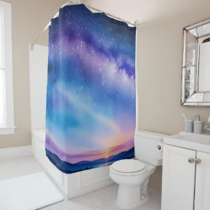 Starry Night Sky Shower Curtain