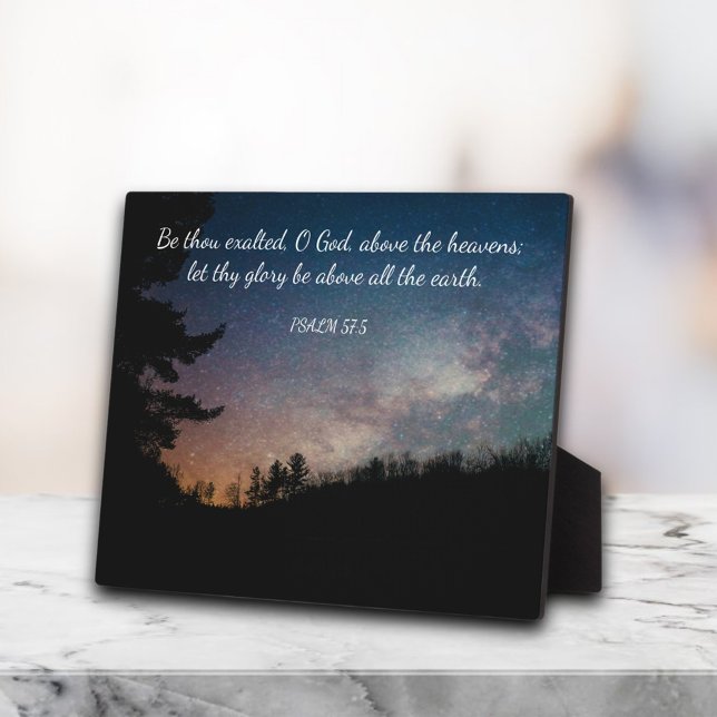 Starry Night Sky Silhouette Scripture Plaque (Creator Uploaded)