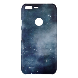 Starry Night Sky Stars Universe Midnight Blue Mist Uncommon Google Pixel XL Case