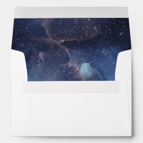 Starry Night Sky Wedding Envelope