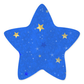 Starry night star sticker