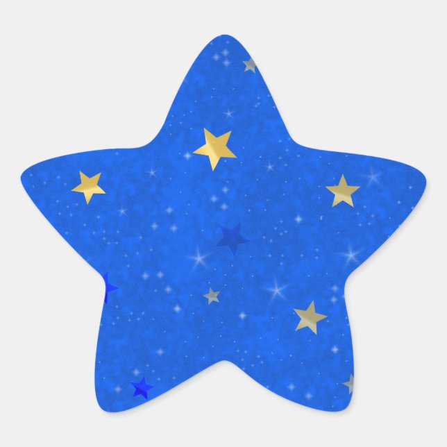 Starry night star sticker (Front)